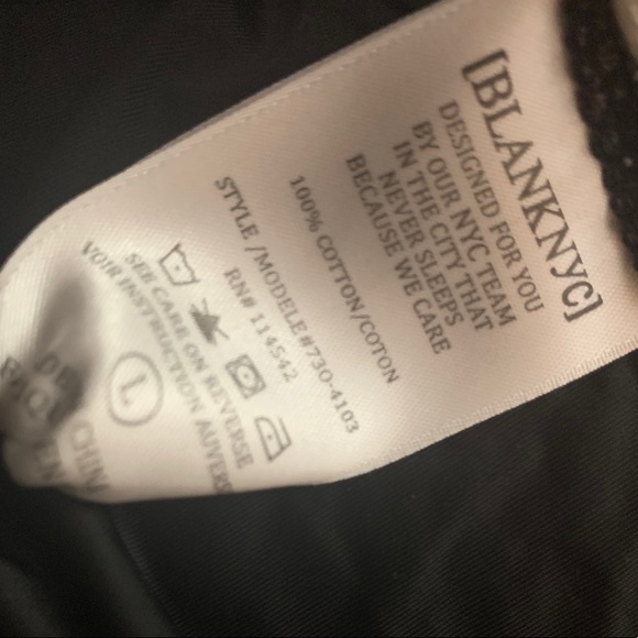 Blank NYC Black and White Plaid Crossover Top - Picture 7 of 14